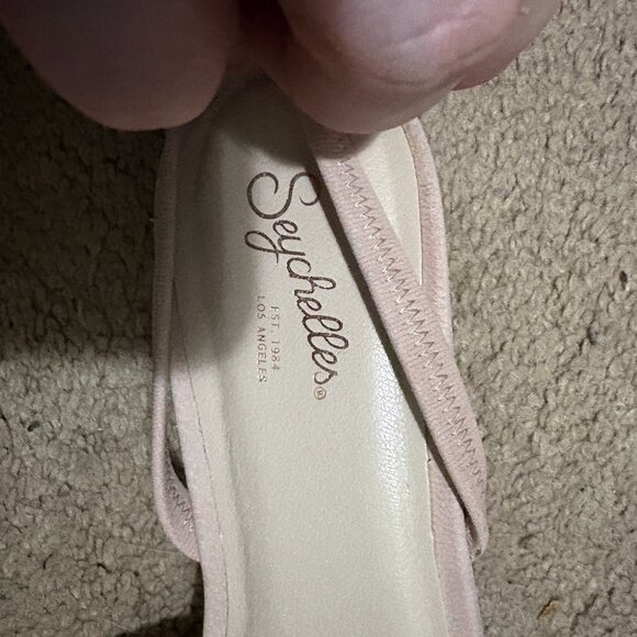 Seychelles Blush Pink Pleated Leather Flats – Size 8.5 - Picture 2 of 4